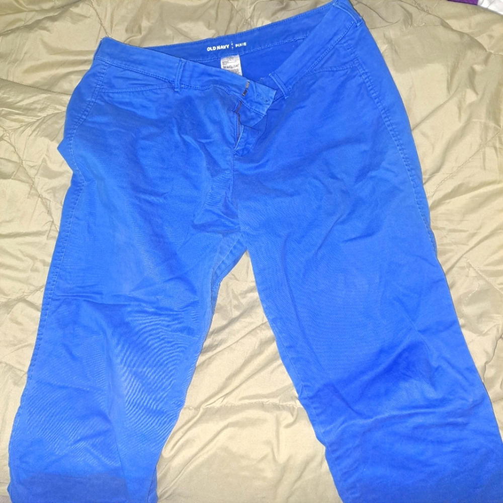 Royal blue ankle pants used